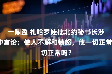 一鼎盈 扎哈罗娃批北约秘书长涉俄中言论：使人不解和愤怒，他一切正常吗？