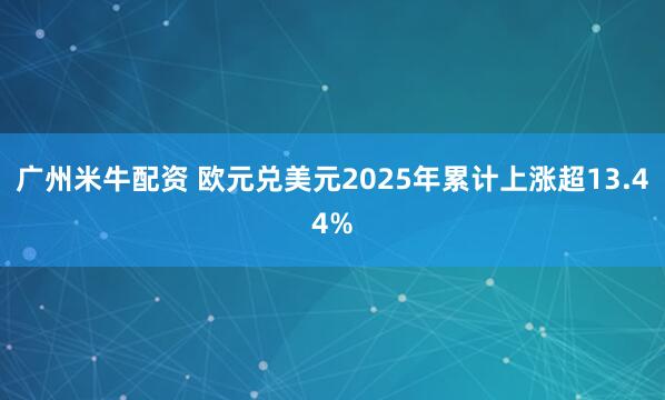 广州米牛配资 欧元兑美元2025年累计上涨超13.44%